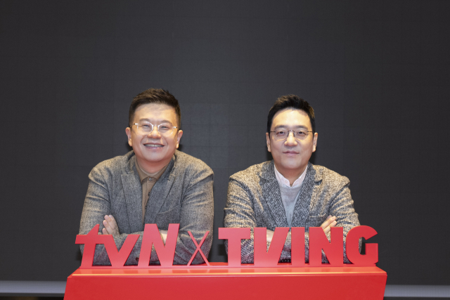 미디어사업본부 채널사업부장 박상혁, TVING 콘텐츠 총괄(CCO) 민선홍 / CJ ENM