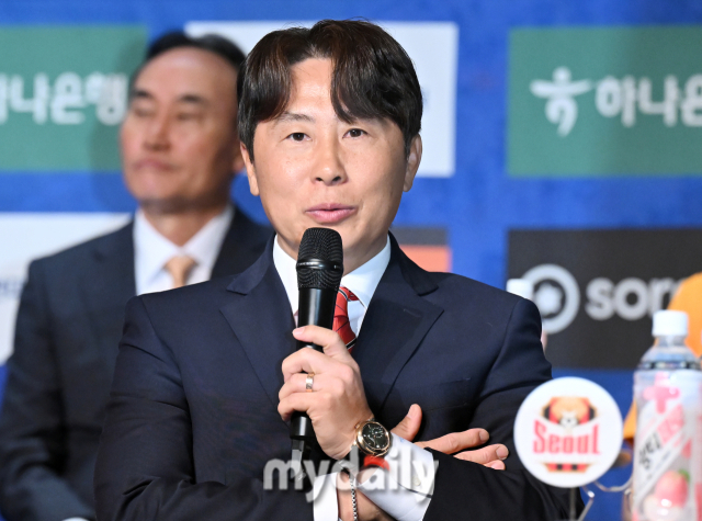 FC서울 김기동 감독이 13일 오전 서울 홍은동 스위스 그랜드호텔에서 진행된 