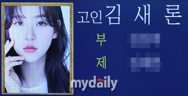 故 김새론 / 사진공동취재단