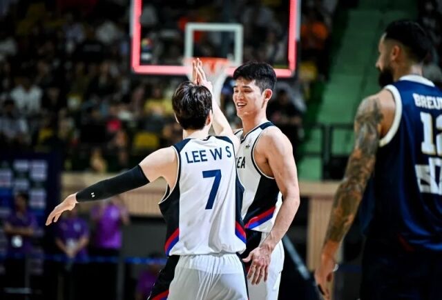 이우석(7번), 하윤기./FIBA