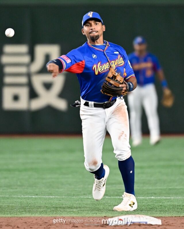 2024 세계야구소프트볼연맹(WBSC) 베네수엘라 대표팀 시절의 딕슨 마차도./게티이미지코리아