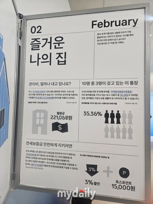 토스 사용자들의 1~12월까지의 월별 금융생활을 살펴볼 수 있다./이보라기자