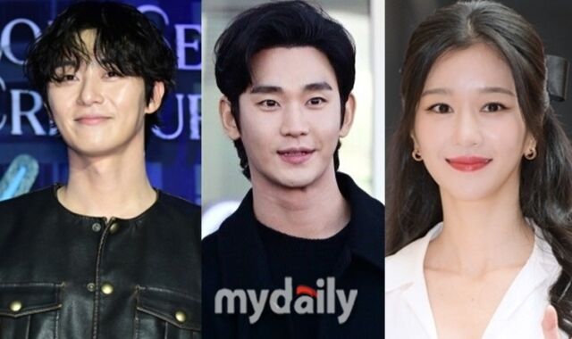 왼쪽부터 배우 박서준, 김수현, 서예지 / 마이데일리