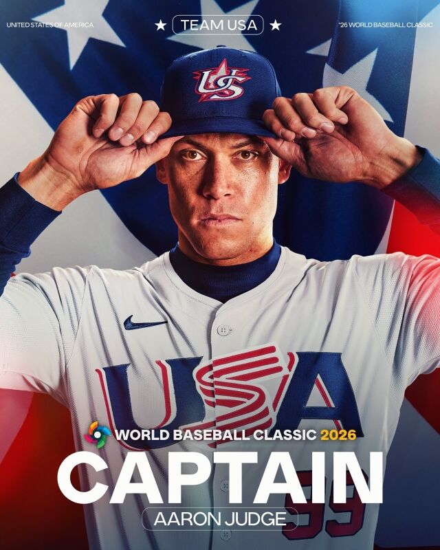 2026 WBC 미국 대표팀 주장이 된 애런 저지./MLB SNS