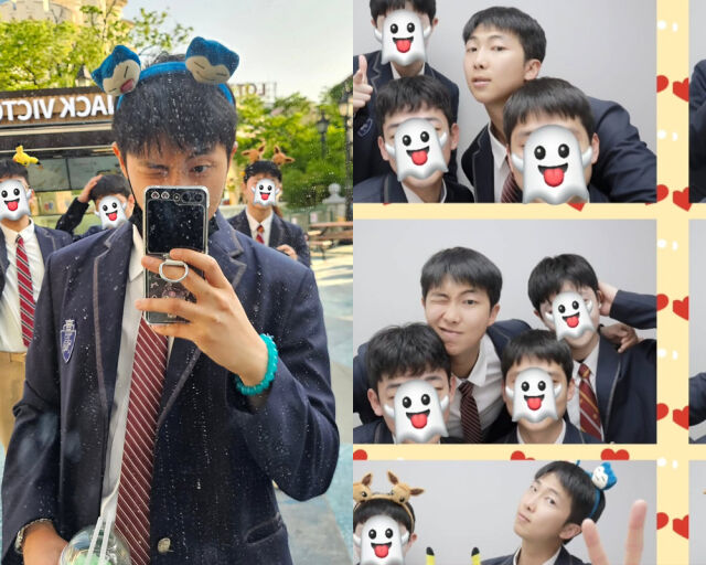 BTS RM이 놀이공원에 방문한 사진을 SNS에 게재했다. /RM 인스타그램