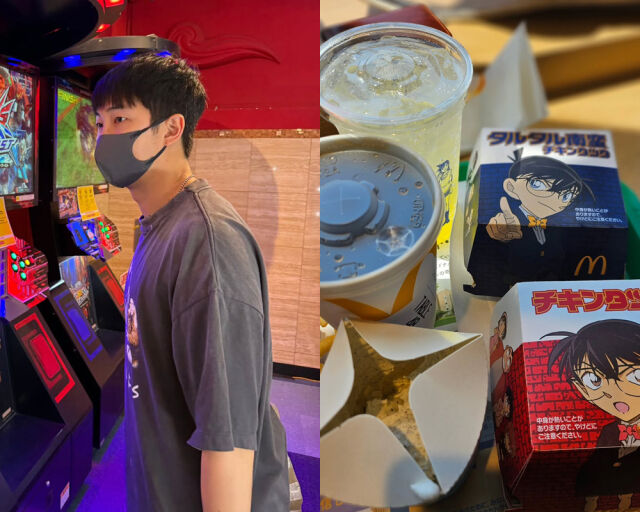 게임장에 방문하거나 음식 사진을 올리며 문화생활을 즐기는 모습이 포착됐다. /RM 인스타그램