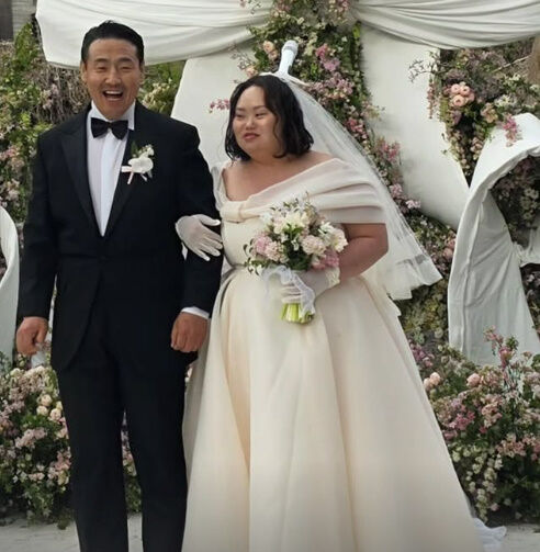 정은혜 작가 결혼식./소셜미디어