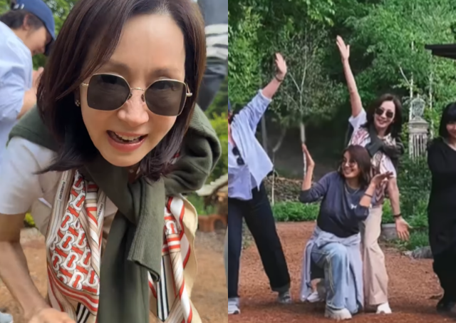 전인화, 신애라 SNS