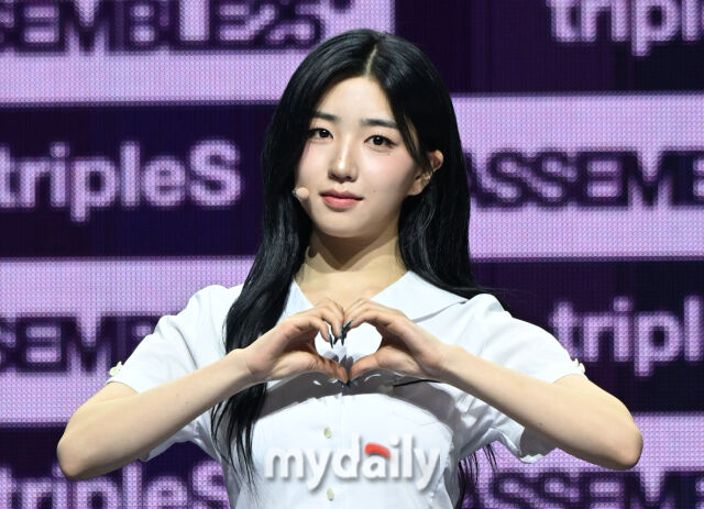 그룹 트리플에스(tripleS) 박소현이 서울 한남동 블루스퀘어 마스터카드홀에서 진행된 정규 2집 앨범 'ASSEMBLE 25(어셈블 25)' 쇼케이스에 참석했다. / 한혁승 기자(hanfoto@mydaily.co.kr)