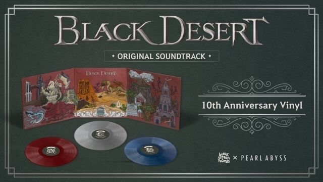 펄어비스가 <검은사막> 서비스 10주년을 맞아 스페셜 LP 레코드를 글로벌 시장에 발매했다. /펄어비스