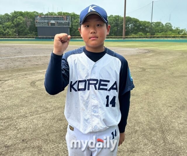 김포시위드유소년야구단 최주원./효고현(일본)=노찬혁 기자