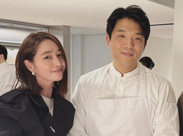 배우 이민정(왼쪽), 안성재 셰프. / 이민정 인스타그램 캡처