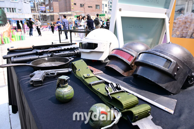 20일 서울 성동구 '펍지 성수'에서 <배틀그라운드 모바일> 7주년 팝업 스토어가 열렸다. /곽경훈 기자