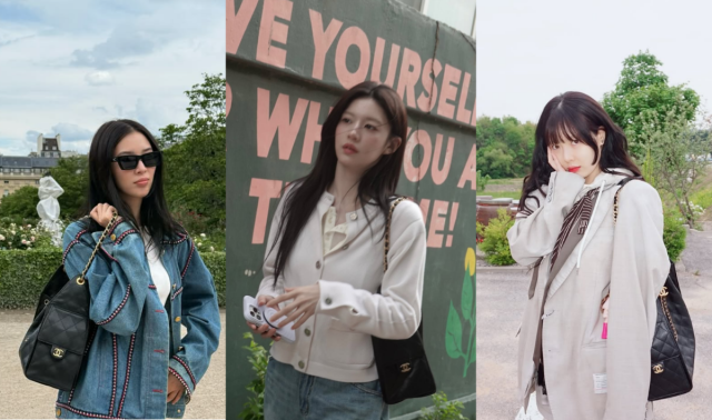 모델 아이린(왼쪽부터), 배우 고윤정, 가수 현아. / 인스타그램 캡처