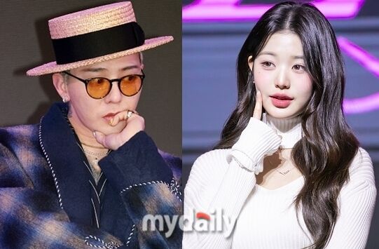 그룹 빅뱅 멤버 겸 가수 지드래곤(왼쪽), 아이브 멤버 장원영 / 마이데일리
