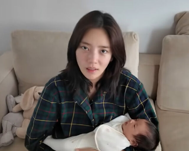 손담비가 육아 때문에 눈물을 흘렸다고 밝혔다. / 유튜브 